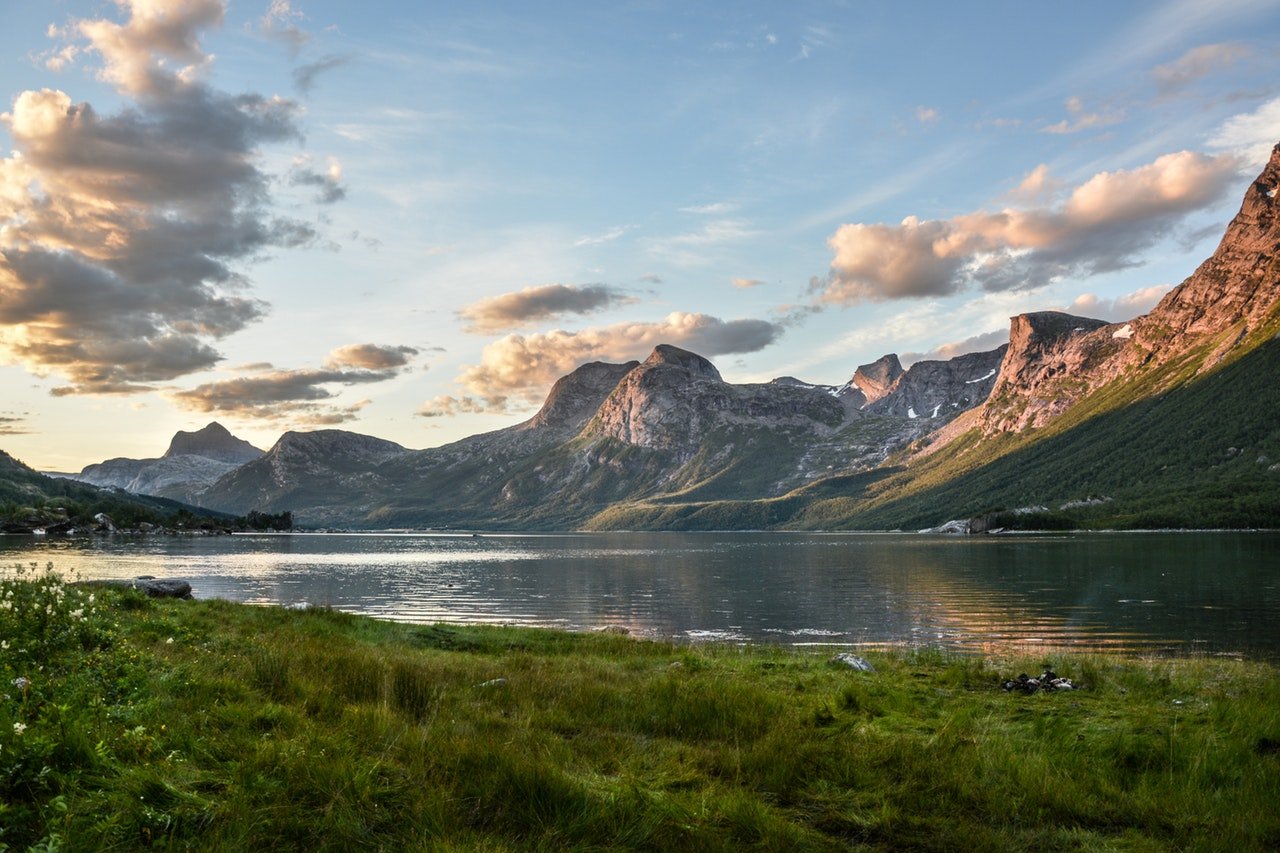 About mountain and lake at sunset 135157.jpg